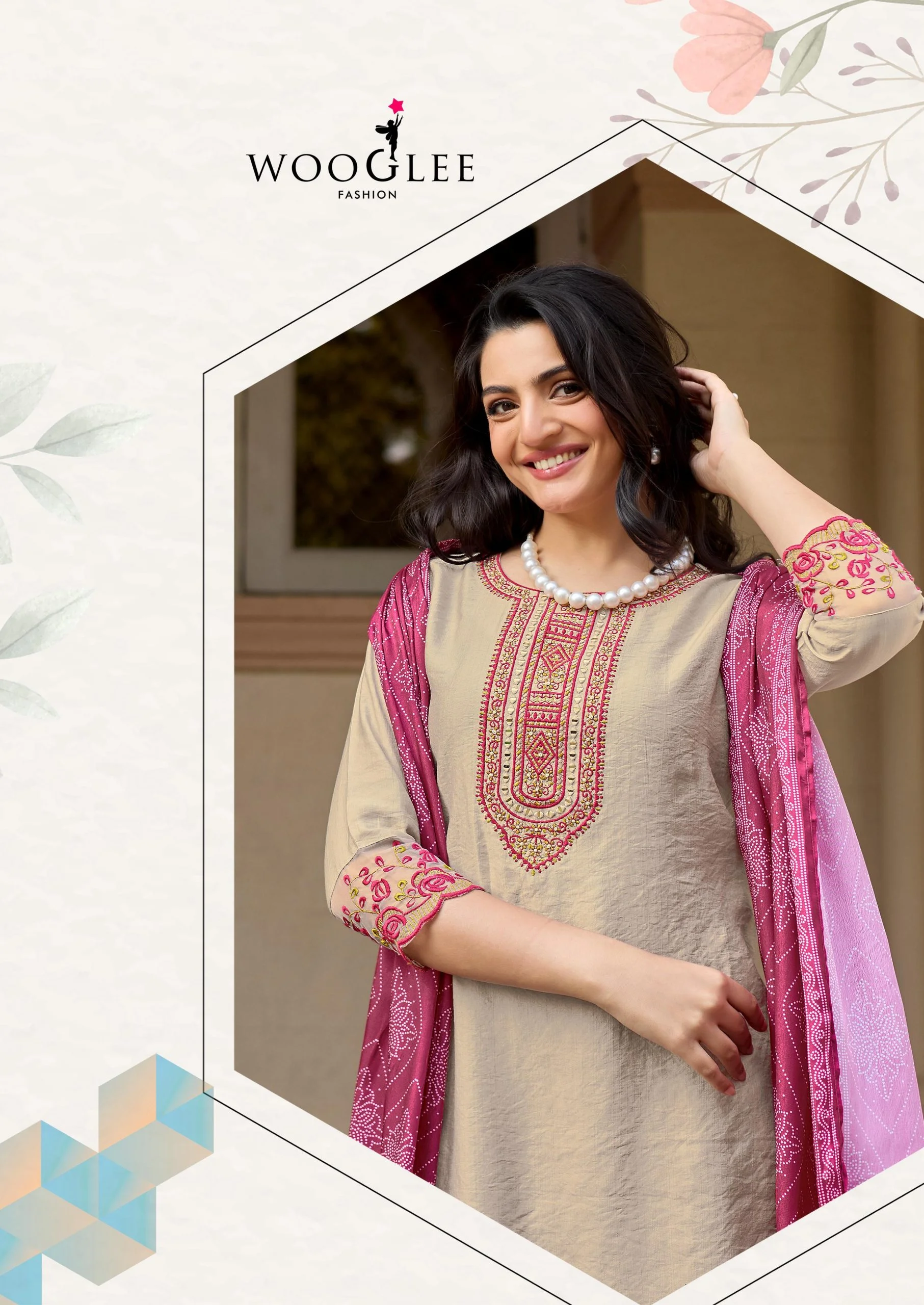 Woglee Sagaai Vol 3- Readymade Kurti Pant With Dupatta