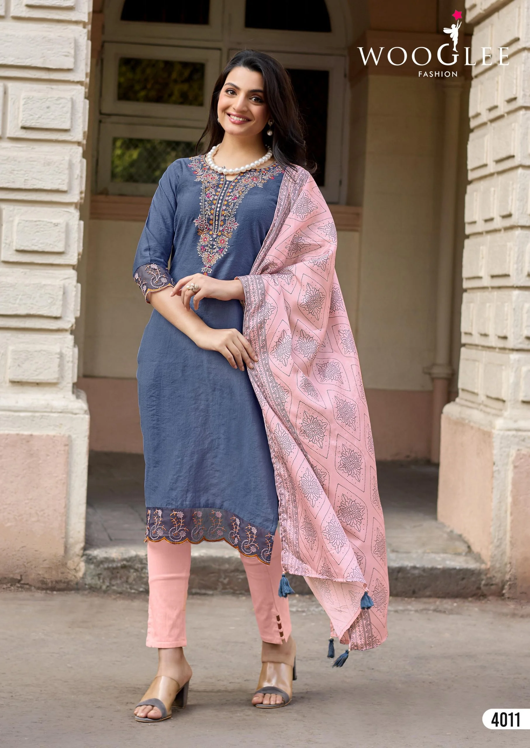 Woglee Sagaai Vol 3- Readymade Kurti Pant With Dupatta