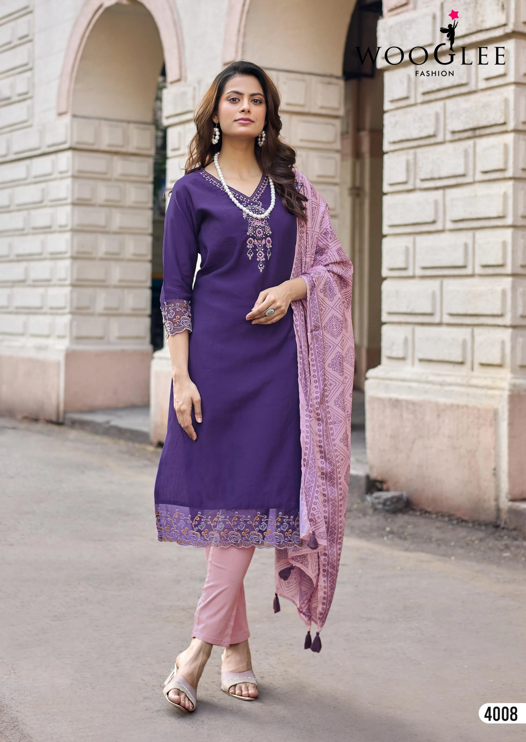 Woglee Sagaai Vol 3- Readymade Kurti Pant With Dupatta