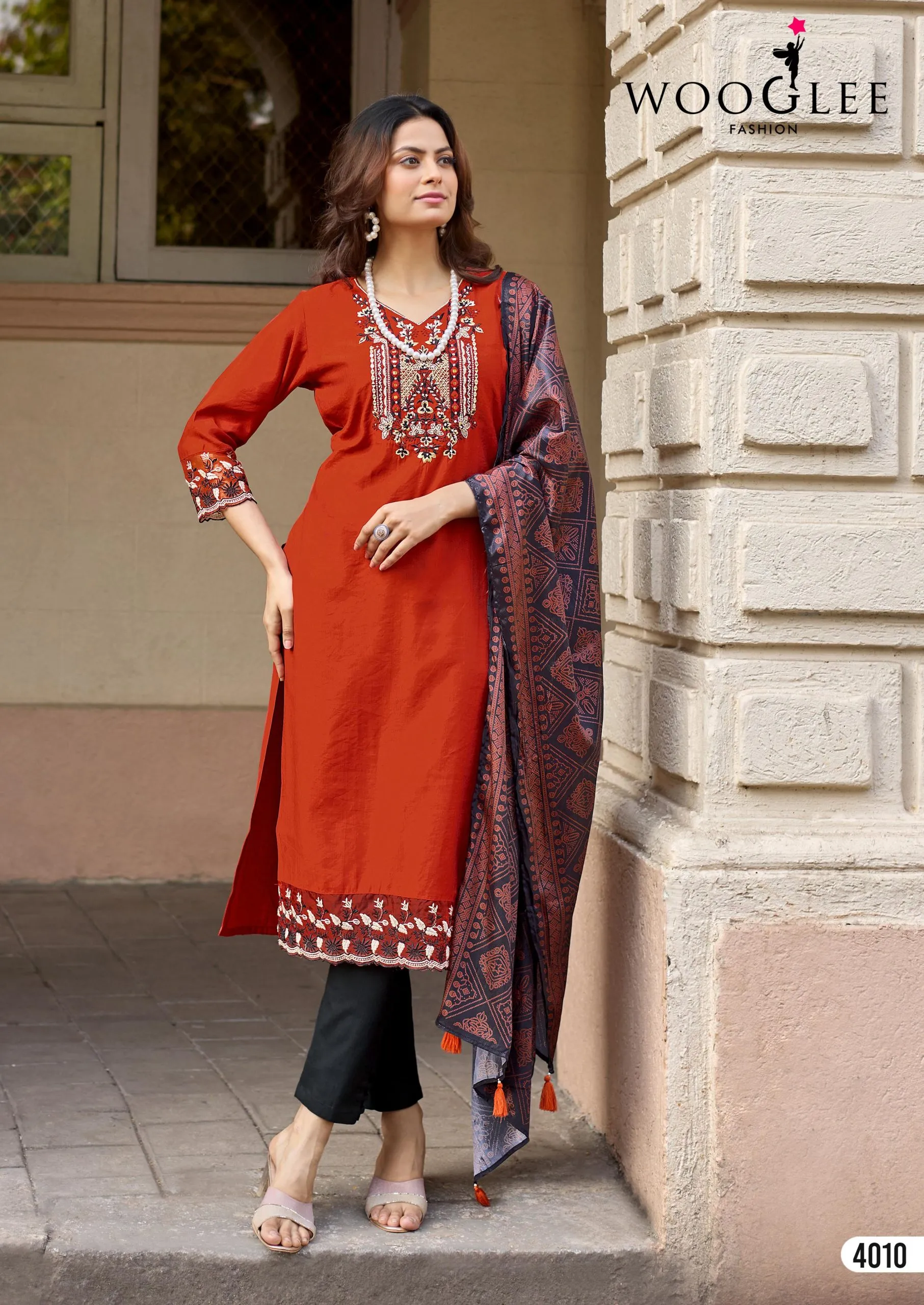 Woglee Sagaai Vol 3- Readymade Kurti Pant With Dupatta