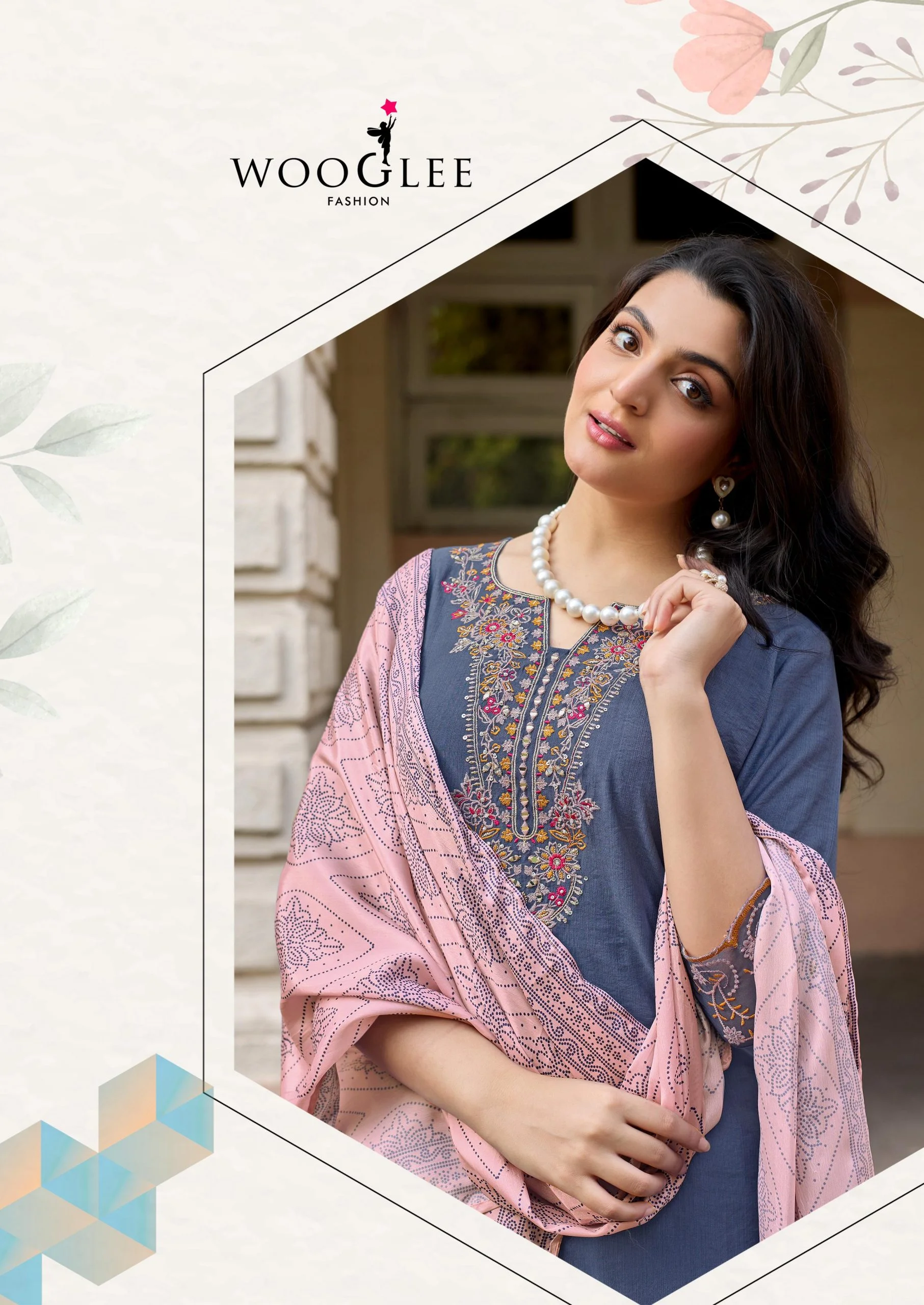 Woglee Sagaai Vol 3- Readymade Kurti Pant With Dupatta