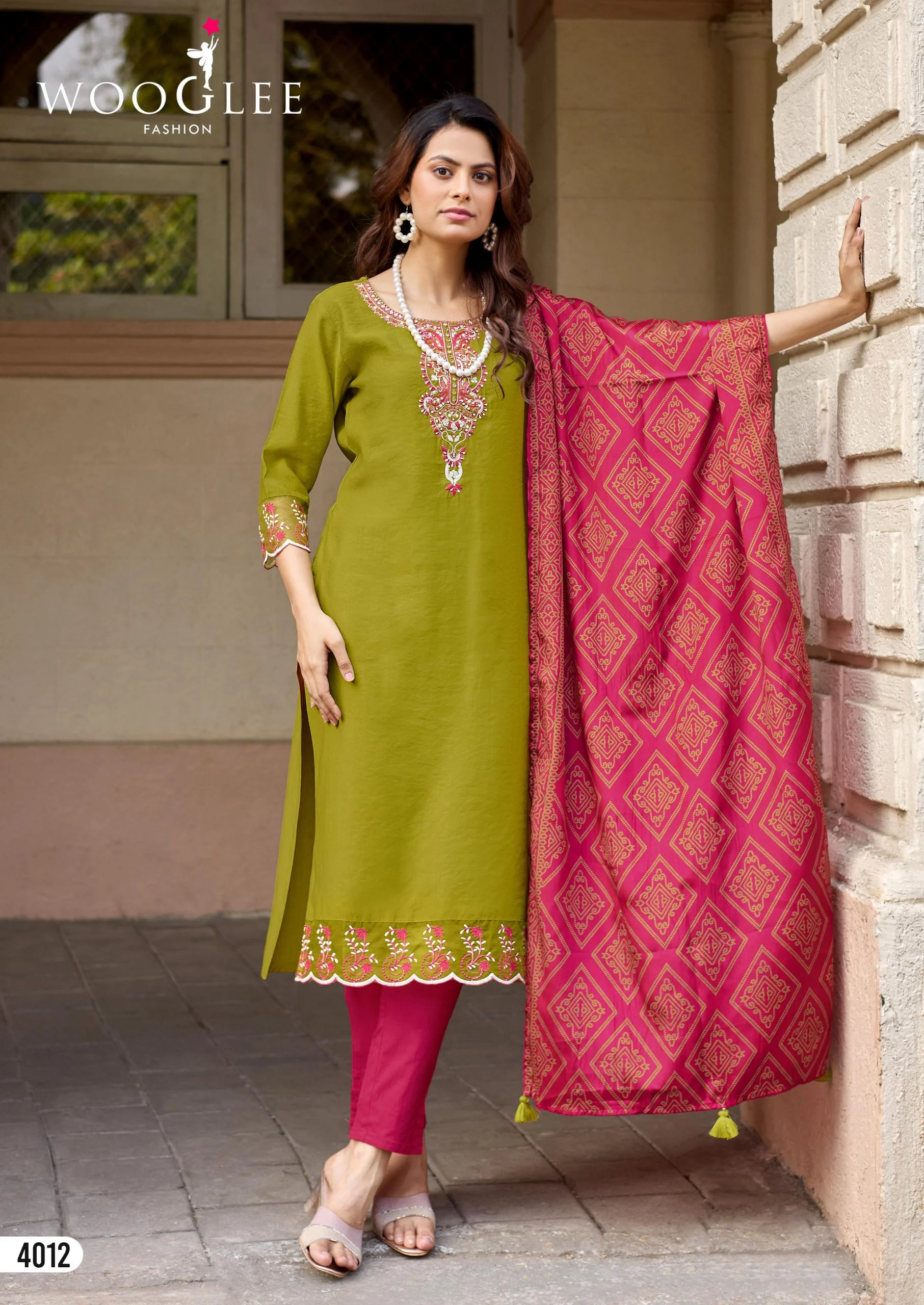 Woglee Sagaai Vol 3- Readymade Kurti Pant With Dupatta