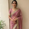 Aab Ziva Soft Silk Butti Work Festival Wear Saree Collection