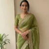Aab Ziva Soft Silk Butti Work Festival Wear Saree Collection