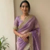 Aab Ziva Soft Silk Butti Work Festival Wear Saree Collection