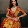 Ast Priyanshi Soft Tissue Silk Zari Worked Party Wear Saree Collection