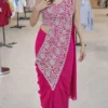 Bt 7146 Faux Georgette Embroidery Sequence Work Ready to Wear Saree