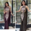 Bt 7148 Star Georgette Embroidery Worked Ready to Wear Designer Saree Collection