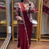 Bt 7152 Chinon Embroidery Sequence Worked Koti with Ready to Wear Saree