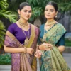 Bunawat Antilia Silk Sangam Printed Wedding Wear Saree Collection