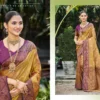 Bunawat Antilia Silk Sangam Printed Wedding Wear Saree Collection