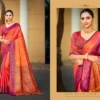Bunawat Mamta Silk Soft Silk Woven Worked Party Wear Saree Collection