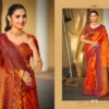 Bunawat Mamta Silk Soft Silk Woven Worked Party Wear Saree Collection