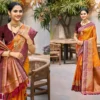 Bunawat Vrindavan Silk Soft Silk Woven Worked Saree Collection