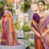 Bunawat Vrindavan Silk Soft Silk Woven Worked Saree Collection