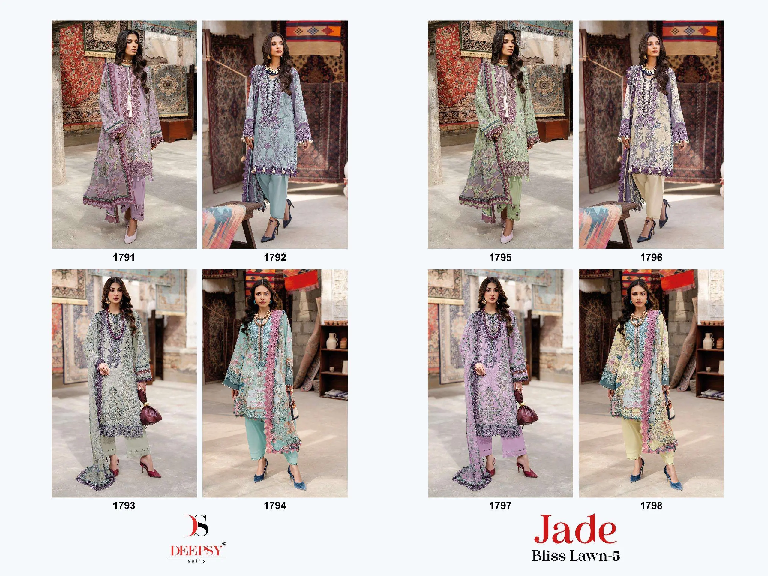 Deepsy Suits Jade Bliss Lawn Vol 5