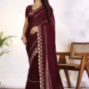 Disha Mg Star Georgette Embroidered Fancy Saree Collection
