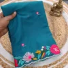 Floral Star Georgette Ah Embroidery Worked Fancy Saree Collection