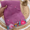 Floral Star Georgette Ah Embroidery Worked Fancy Saree Collection