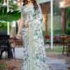 Kashvi Ruhani Vol 22 Dull Moss Satin Patta Saree Collection