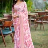 Kashvi Ruhani Vol 22 Dull Moss Satin Patta Saree Collection