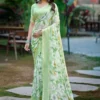 Kashvi Ruhani Vol 22 Dull Moss Satin Patta Saree Collection