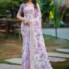 Kashvi Ruhani Vol 22 Dull Moss Satin Patta Saree Collection