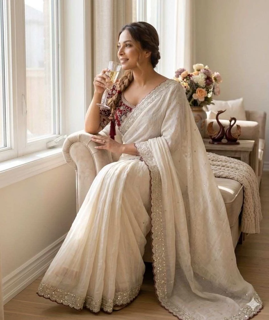 Kc 2116 Soft Rangoli Silk Beautiful Sequence Worked Saree