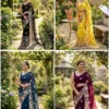 Kc 686 Soft Georgette Sequence Worked Designer Saree Collection
