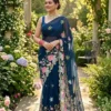 Kc 686 Soft Georgette Sequence Worked Designer Saree Collection