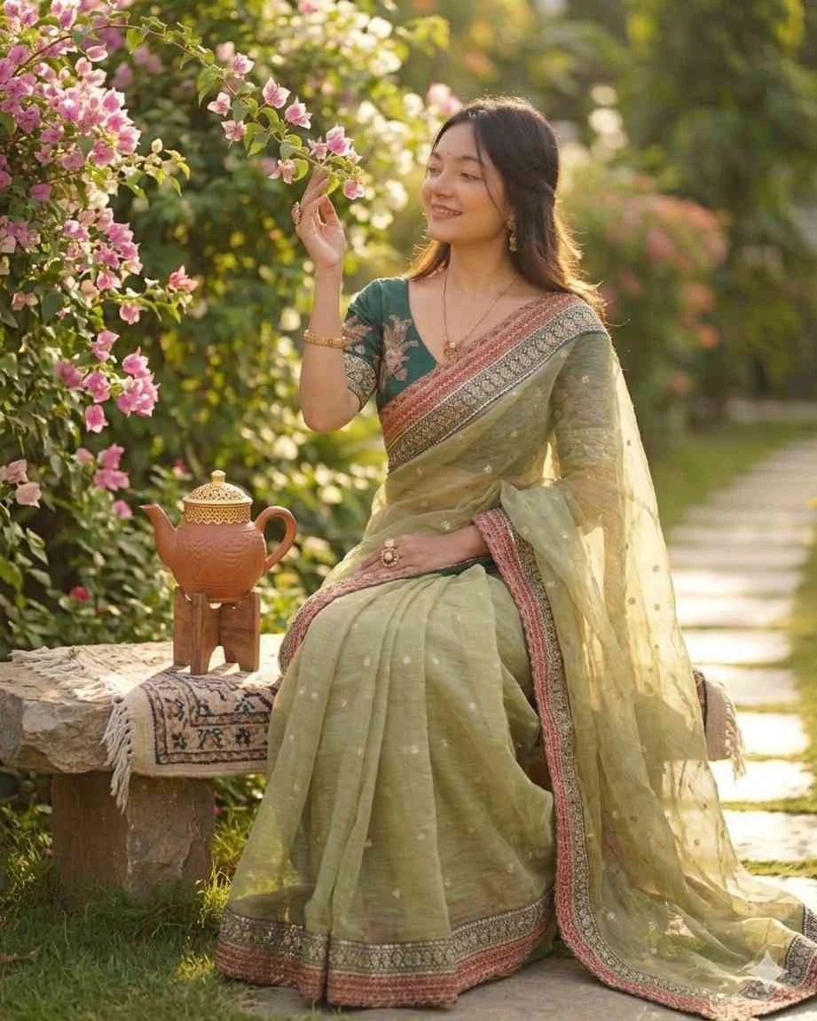 Kc 847 Banarasi Crush Sequence Worked Beautiful Saree Collection