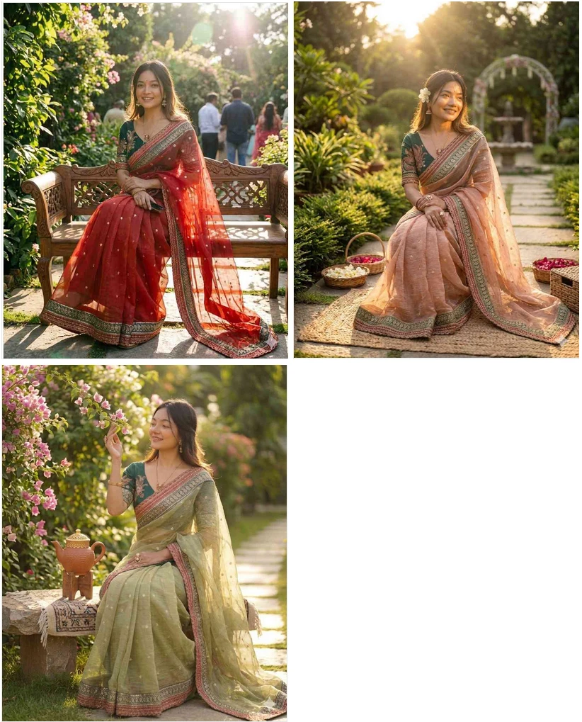 Kc 847 Banarasi Crush Sequence Worked Beautiful Saree Collection