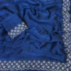 Khushi Saree Mg Chiffon Silk Jarkan Worked Saree Collection