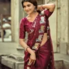 Lt Aurika Vol 16 Malai Silk Embroidered Saree Collection