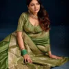 Lt Mango Vol 2 Top Dyed Weaving with Embroidered Saree Collection
