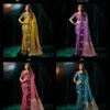 Lt Mango Vol 3 Top Dyed Weaving with Embroidered Saree Collection