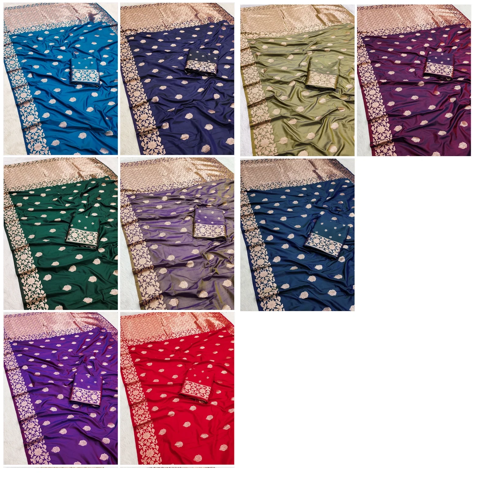 Mb 1133 Banarasi Silk Zari Weaving Festival Saree Collection