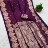 Mb 142 Soft Banarasi Silk Zari Weaving Traditional Wear Sarees