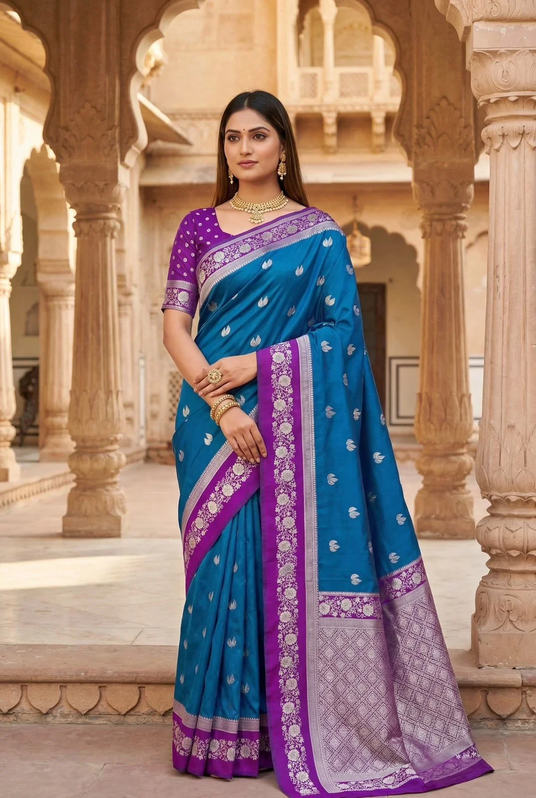 Mb 6080 Soft Banarasi Silk Zari Weaving Saree Collection