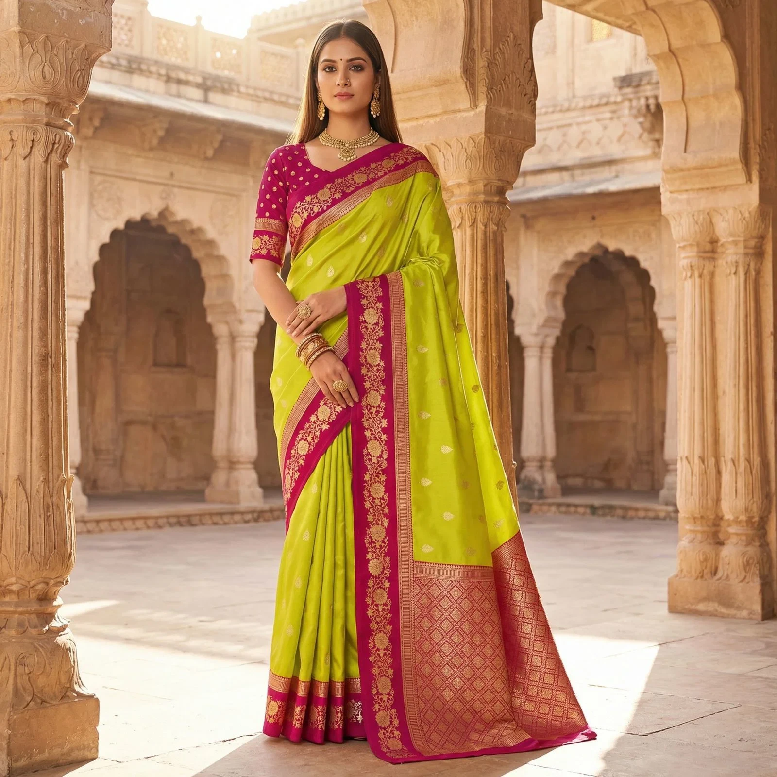 Mb 6080 Soft Banarasi Silk Zari Weaving Saree Collection