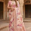 Mb New 01 Dola Banarasi Digital Floral Printed Saree Collection