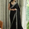 Mirror Saree Mg Star Georgette Embroidered Saree Collection