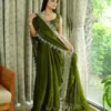 Mirror Saree Mg Star Georgette Embroidered Saree Collection