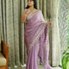 Mirror Saree Mg Star Georgette Embroidered Saree Collection