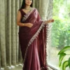 Mirror Saree Mg Star Georgette Embroidered Saree Collection