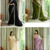 Mirror Saree Mg Star Georgette Embroidered Saree Collection
