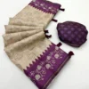 Rajyog Charvi Soft Tussar Silk Zari Chex Fancy Saree Collection