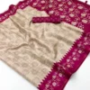 Rajyog Charvi Soft Tussar Silk Zari Chex Fancy Saree Collection