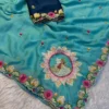 Rangoli Crushed Ah Embroidered Saree Collection