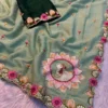 Rangoli Crushed Ah Embroidered Saree Collection